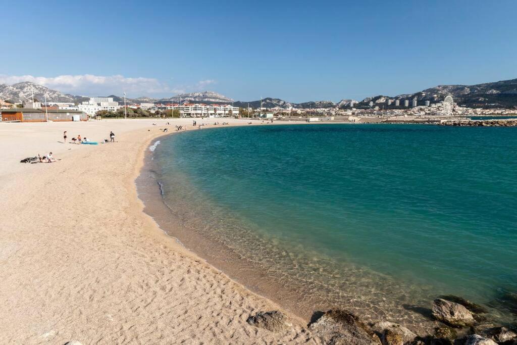 T2 Plage Prado-David, Parc Borely, Parking Privee Marsilya Dış mekan fotoğraf
